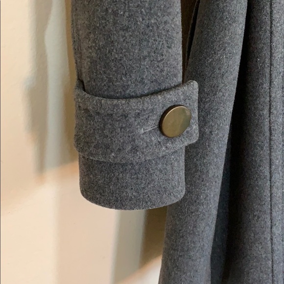 Talula Babaton Cashmere and Wool Gray Peacoat - Picture 5 of 8